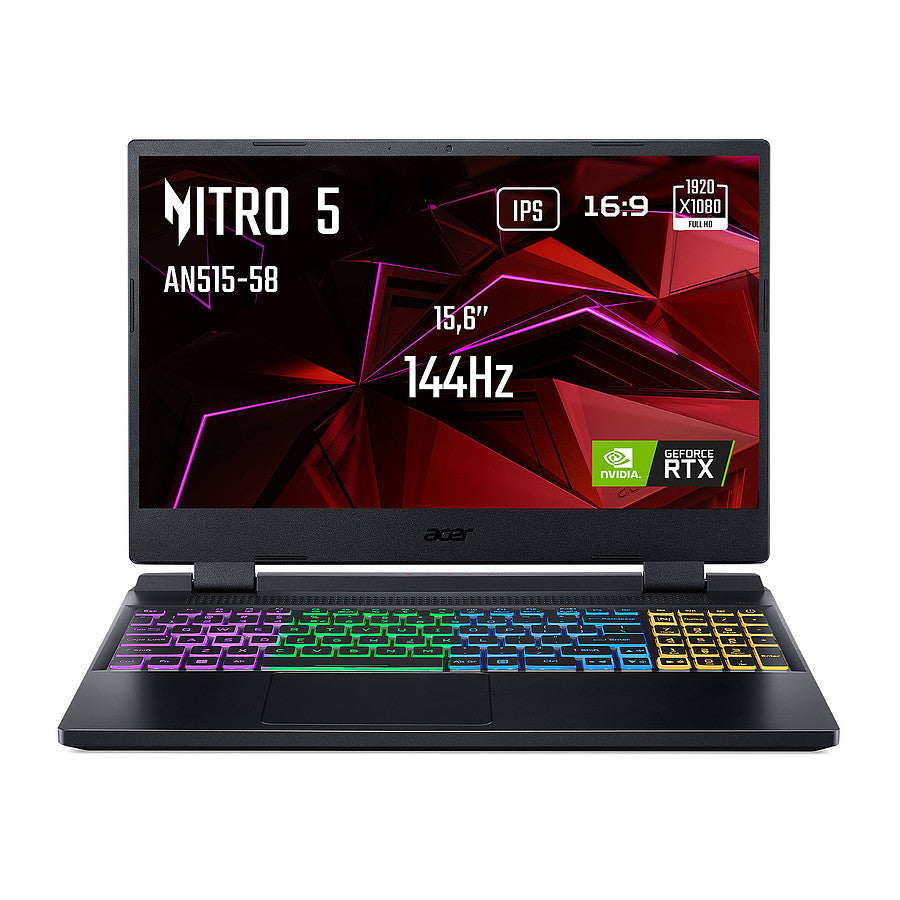 Acer Nitro 5 AN515-58-977A i9 12900H/32GB/1TB SSD/RTX4060 8GB/15.6'' 144Hz IPS Acer Nitro 5 AN515-58-977A i9 12900H/32GB/1TB SSD/RTX4060 8GB/15.6'' 144Hz IPS